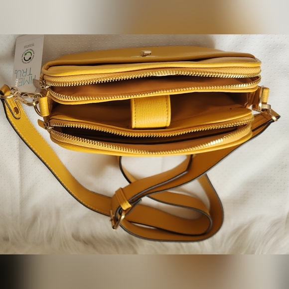 Time and Tru Crossbody Bag/Purse. Color:Yellow. Brand new. - Picture 5 of 10